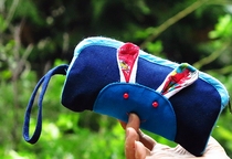 Yunnan ethnic style handmade cloth cute little rabbit hand bag mobile phone bag coin wallet