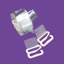 Transparent shoulder strap underwear women wide invisible non-slip non-trace one word collar bra summer sexy student lifting parts exposed