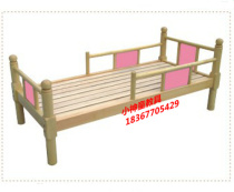 Manufacturer Direct Selling Kindergarten Children Log Single Round Bed Early Childhood Lunch Break Wooden Zhangzi Pine Bed Manufacturer Direct