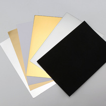 Photography gold silver and black and white cardboard A4 background reflector light matte light absorption edge