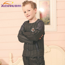 Snow and silver fox winter clothes for junior students and children's down jacket liner boy baby male and large children's underwear jacket