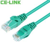 CE-LINK CAT5e super class five network cable pure copper twisted pair eight core 100 trillion network jumper super class 5 network cable Green