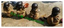 Stone carving Little monk monk boy Antique stone carving Bluestone stone carving Quyang stone carving Do not be rude