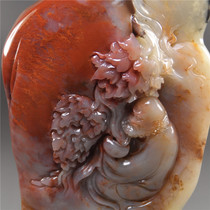 Shoushan Stone Carving High Mountain Stone Cinnabar Colourful Bodhi bodhi bodhi bodhi boutique ornaments seals and gifts