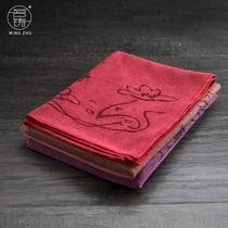 Tea casting thickened tea towel with strong water absorption cotton and linen fiber rag kung fu tea set tea ceremony spare parts