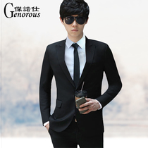 Suit mens jacket spring youth Korean version of the small suit slim business casual fashion single west top small suit men