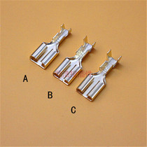 6 3 Reed plate terminal copper connector cold press plug spring terminal plug 50 plug 80