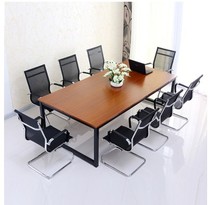 Guangzhou custom simple convention table simple steel wood conference desk desk multiplayer conference table training table