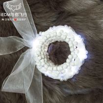 Pearl 3d cuff luminous kandi bracelet Glitter Bundy Electric Festival music festival edm bracelet wide bracelet