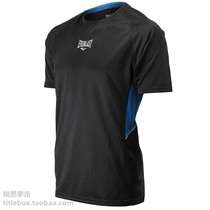 (USA shipped) official EVERLAST boxing half sleeve breathable quick dry T-shirt mens black blue