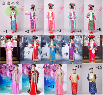 Qing Dynasty ancient costume conjoined dress flag suit Ge Ge Ge costume noble concubine corridor fatty acid sodium custom-made clothing