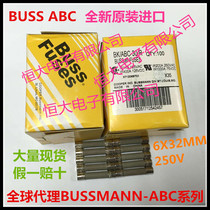 BUSS imported ceramic with wire and pin fast fuse ABC-V-30-R 30A 250V 6*32