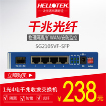 HTK-SG2105VF-SFP 1 Optical 4 Electrical Gigabit 1000M Fiber Switch Fiber Optic Transceiver