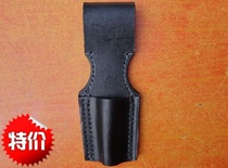 Special price Black first layer cowhide scabbard cover straight knife scabbard large amount can be customized leather case