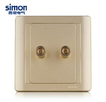 Simon Switch Socket 55 Series Champagne Gold One Audio Socket 2 Head N55401-56