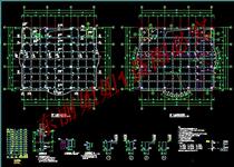 A labor bureau office building structure construction cad drawings building dwg drawings