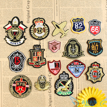 Jeans patch patch decals popular British cloth badge badge badge Shield round repair subsidy