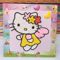 5 sheets of handmade homemade pearl mud painting snowflake mud paste painting childrens diy handmade material pack