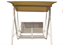 Swing outdoor rocking chair hanging chair Rattan chair hanging basket Courtyard balcony Garden double adult wrought iron household Teslin