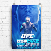 Fighting poster George St Pierre Georges St Pierre fighting poster custom poster