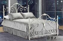 Jingda export North America warm and sweet Nordic simple fashion environmental protection formaldehyde-free wrought iron bed 1 51 8m