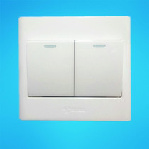 Bull switch socket GO6 series two-open single control switch with fluorescent G06K211Y