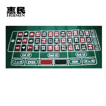 ROULETTE non-woven table mud TEXAS Holdem double-sided tablecloth ROULETTE TEXAS HOLDEM