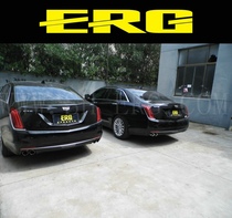 Cadillac CT6 exhaust pipe modification in the tail section bilateral with four bright strip rear lip appearance upgrade 40T