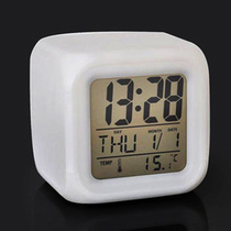 Colorful alarm clock physiotherapy clock discoloration mood Bell student led luminous discoloration lazy alarm clock student small alarm clock