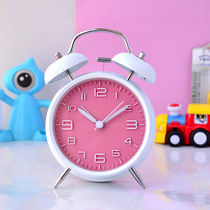 South Korea 4-inch three-dimensional metal bell bell Super Bell Bell mute night light alarm clock
