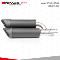 Austria RMEUS motorcycle-Vespa GTS GTV 300 matte black stainless steel tail section Vespa