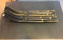 Retro bamboo sushi plate bamboo fence bamboo silk woven bamboo fence ornaments Japanese and Korean fence swing plate SAB decorations