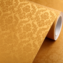 Thickened self-adhesive wallpaper living room waterproof wallpaper Golden TV background instant stickers decorative moisture-proof glue wall stickers
