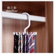 Plastic tie rack 360 degree rotatable pylons 20-pack silk scarf rack storage rack 2-pack factory direct sales
