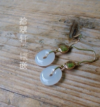 18K golden ear crash elegantly fascinating with inlaid links