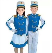 Childrens flag-raising hand clothing Primary and secondary school students honor guard clothing Childrens drum and bugle team clothing Drummer clothing new