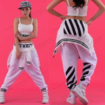 Korean version of hip-hop hip hop pants jazz dance ds performance suit HIOHOP clothing mens and womens practice pants ins tide