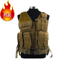 Outdoor mesh breathable tactical vest multifunctional combat vest military fans CS field protective equipment vest