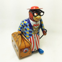 MS516 old monkey on business trip nostalgic iron monkey clockwork toy adult collection