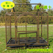 The country sends stainless steel hanging bowls large and medium-sized dogs square tubes dog cages golden retrievers Samo huskies kennels