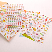 DIY handmade photo album cat dog DIY sticker transparent sticker diary sticker 6 large set