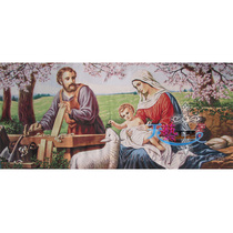 Home decoration supplies Cotton woven painting icon Catholic Holy relics Jesus and the Virgin Holy Family No 53 European style Direct sales