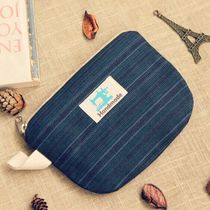 Japanese-style fresh pocket otolor charger to accommodate bags of small wallets cotton linen female croissant