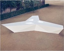 VONWM Bench diamond-shaped combination sofa outdoor courtyard Bench airport fashion creative Bench