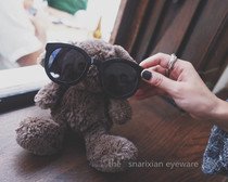 {LAMPS} net red street pat on the same Roman holiday black eye frame round sunglasses female polarized sunglasses male