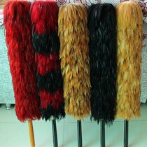 Wus duster chicken feather duster Chicken feather sweep household car wedding dust duster rooster neck hair thick and beautiful