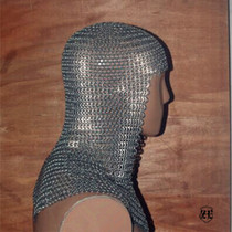 (Simplified version of the lock armor headgear) Manganese steel 8MM soft hedgehog Armor chain armor Knight Group iron plate armor Roman