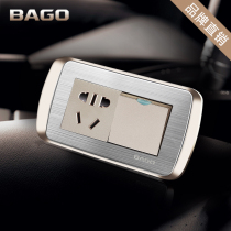 Baigao switch socket switch socket 1 open 3 hole switch one open three hole single control switch