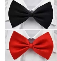 2021 Children Bow tie Flower Girl Boy Suit Dress Bow tie Kids Double bow tie Black Red White