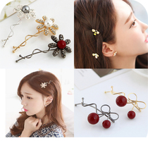 Korean vintage sweet jewelry Diamond-set bow hairpin bangs clip Twist clip edge clip Hair card headdress Korean version of the hair accessory